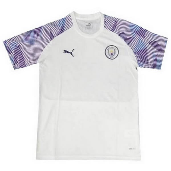 Camiseta de Entrenamiento Manchester City 2020-2021 Blanco Purpura